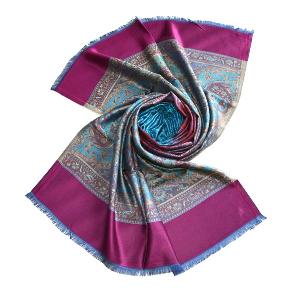 Pansy purple turkish modal scarf made in india